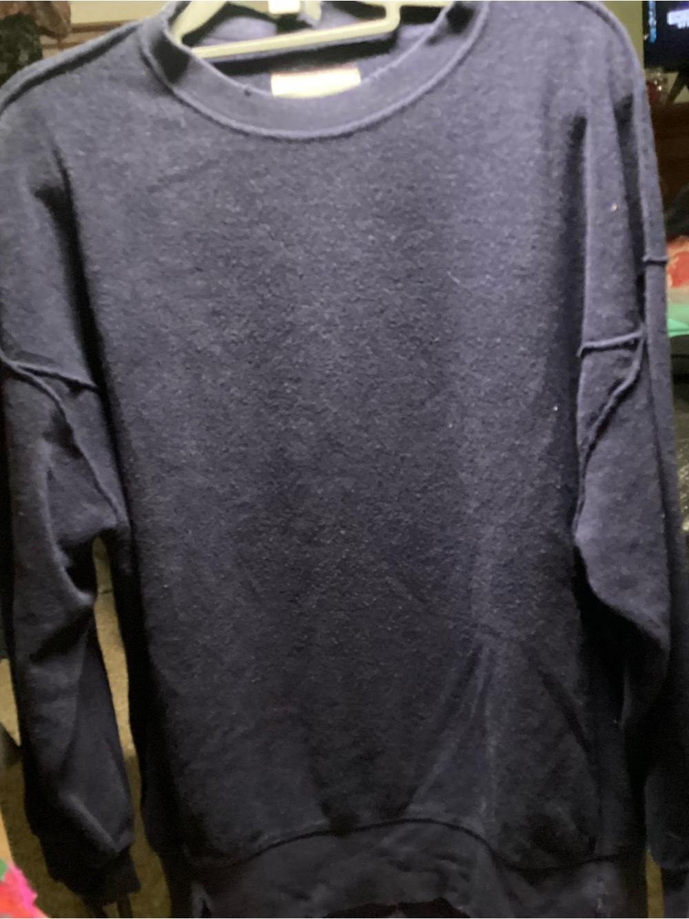 aerie Navy Crewneck Sweatshirt